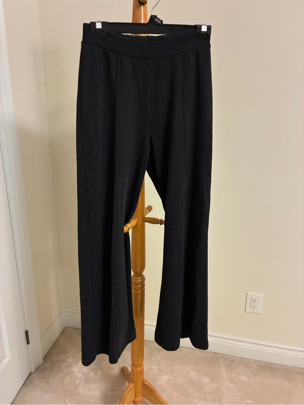 Aritzia Group by Babaton Charcoal Grey Wide-Leg Pull-On Trousers